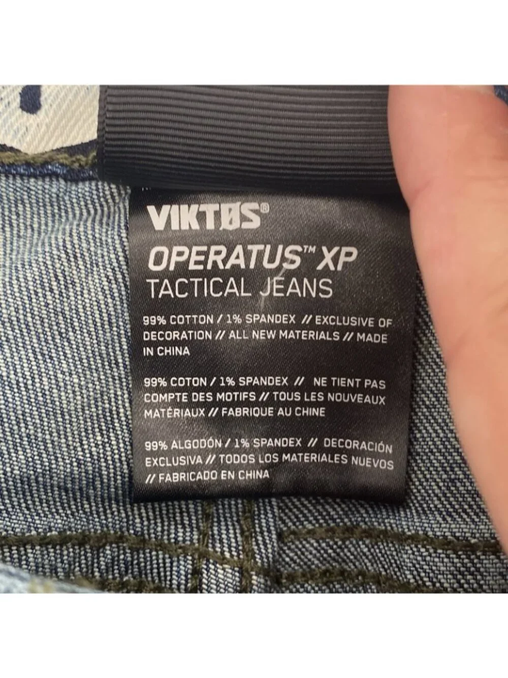 Viktos Jeans Mens 40x32 Operatus XP Tactical Blue Stretch Work Utility NEW